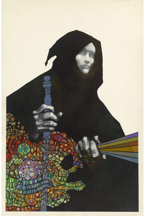 Leo and Diane Dillon cover art for The Traveller in Black (1971).jpg