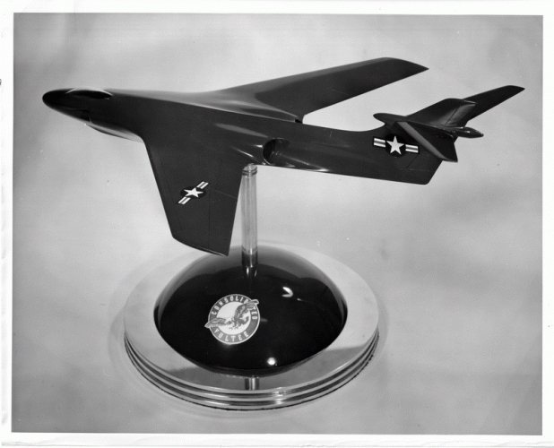 CONVAIR SKATE MODEL UPPER LEFT REAR VIEW K 649ab.gif