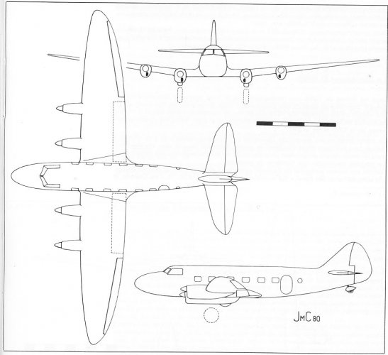 Dewoitine de transport quadrimoteur léger 1936 (Docavia p.434).jpg