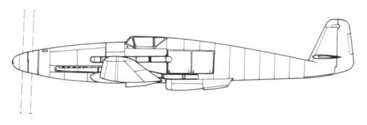 Messerschmitt Me 155 B1 with complex DB 632 engine with propellers contrarotativs.jpg