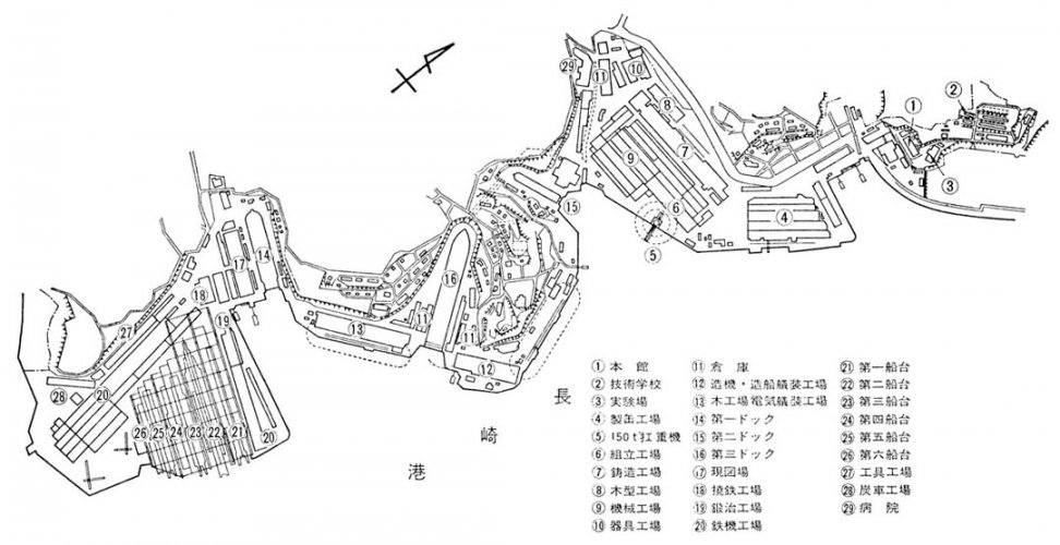 Mitsubishi Nagasaki Shipyard map 1945 alt.jpg