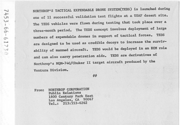 20130215_7453-66-61730 Northrop Ventura NV-130 Tactical Expendable Drone System_SDASM_Flickr_002.jpg