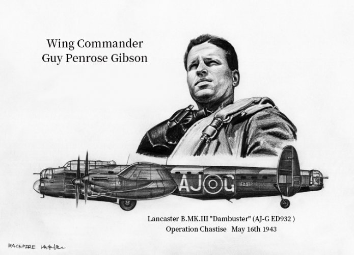 Guy Penrose Gibson 惩戒行动 兰开斯特MK.III AJ-G ED932.jpg