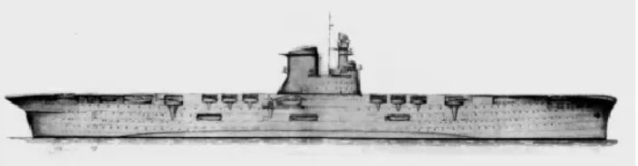 Bozzoni-Ansaldo project for the conversion of the liners Roma.png
