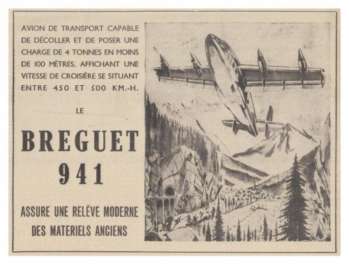 Breguet Br.941 advert - Les Ailes, 1st November 1958.......jpg