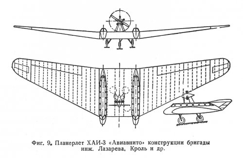 KhAI-3 (1935) 3-view.jpg