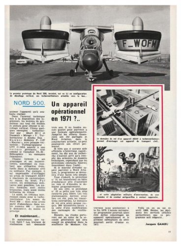 SNCAN Nord 500 Helcade - Aviation Magazine International - No. 488 - 1 Avril 1968 3.......jpg