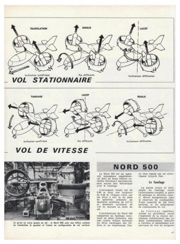 SNCAN Nord 500 Helcade - Aviation Magazine International - No. 466 - 1 Mai 1967 3.......jpg