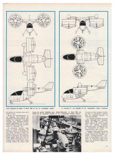 SNCAN Nord 500 Helcade - Aviation Magazine International - No. 466 - 1 Mai 1967 5.......jpg