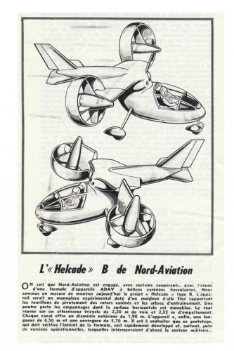 SNCAN Nord 500 Helcade B - Aviation Magazine International - Numéro 415 - 15 Mars 1965.......jpg