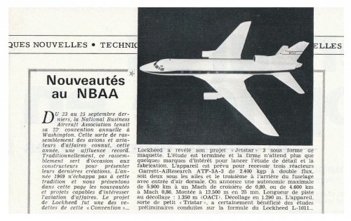 Lockheed Jetstar 3 model - Aviation Magazine International - No. 525 - 1 Novembre 1969.......jpg