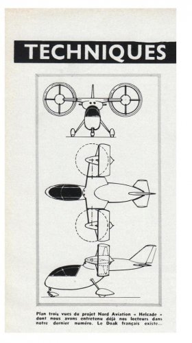 SNCAN Nord 500 Helcade - Aviation Magazine International - Numéro 416 - 1 Avril 1965.......jpg