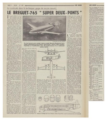 Bréguet Br.765 Super Deux-Ponts project - Les Ailes - No. 1,337 - 15 Août 1953.......jpg