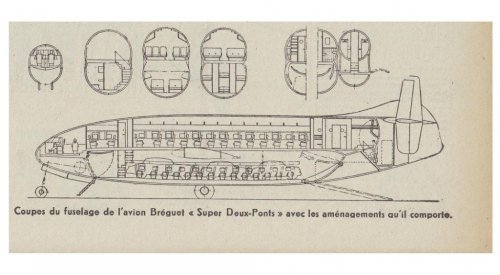 Bréguet Br.765 Super Deux-Ponts project profiles - Les Ailes - No. 1,337 - 15 Août 1953.......jpg