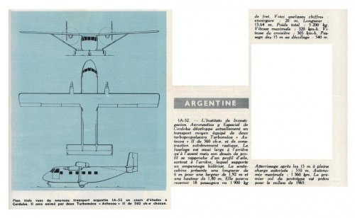 FMA IA.52 project - Aviation Magazine - Numéro 384 - 1 Décembre 1963.......jpg