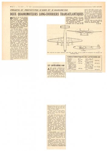 Latécoère Laté-160 airliner project - Les Ailes - No. 1,623 - 9 Mars 1957.......jpg