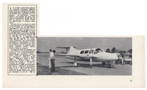 Burns Aircraft Company BA-42 - Aviation Magazine International - Numéro 448 - 1 Août 1966.......jpg