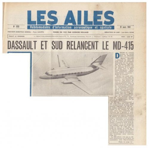 Avions Marcel Dassault-Sud Aviation MD-415 A1 Communauté agrandi - Les Ailes - No.jpg
