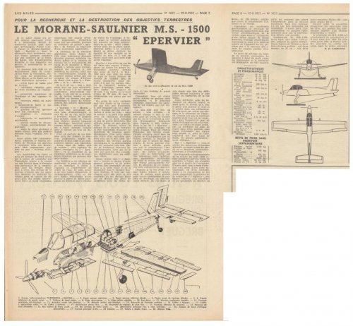 Morane-Saulnier MS.1500 Épervier - Les Ailes - 15 Juin 1957.......jpg