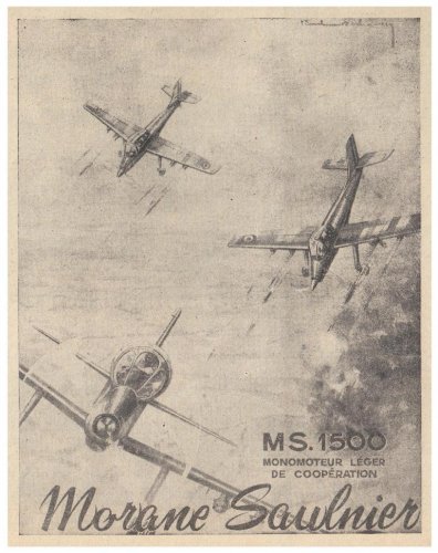 Morane-Saulnier MS.1500 Épervier advertisement - Les Ailes - 15 Juin 1957.......jpg