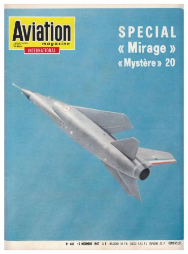 Avions Marcel Dassault Mirage G prototype - Aviation Magazine International cover - No.jpg