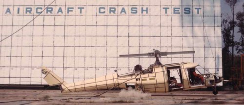 Photograph of the Sikorsky ACAP helicopter during full-scale crash test.jpg