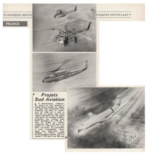 Sud Aviation Rotojet & other compound helicopter projects - Aviation Magazine International - No.jpg