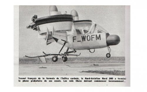 SNCAN Nord 500 Helcade prototype - Aviation Magazine International - No. 514 - 15 Mai 1969.......jpg