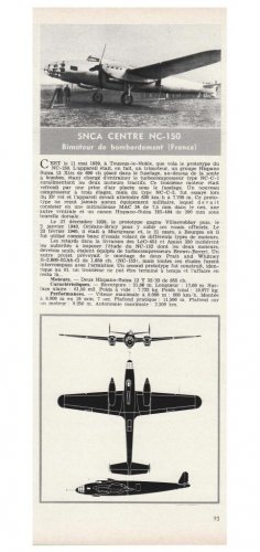 SNCAC Centre NC-150-01 bombardier stratosphérique - Aviation Magazine International - No.jpg