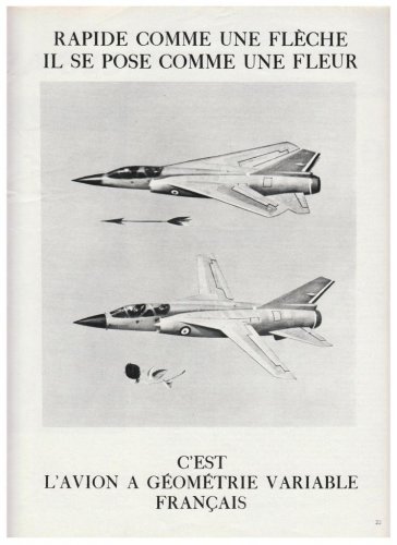 Avions Marcel Dassault Mirage G advertisement - Aviation Magazine International - No.jpg