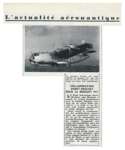 Bréguet Br.941 - Aviation Magazine - Numéro 365 - 15 Février 1963.......jpg