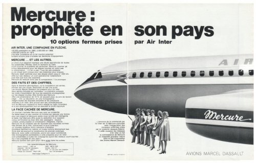 Avions Marcel Dassault Mercure advertisement - Aviation Magazine International - No.jpg