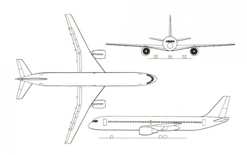 McDonnell-Douglas ATMR II project 3-view drawing - Air International - February 1980........jpg