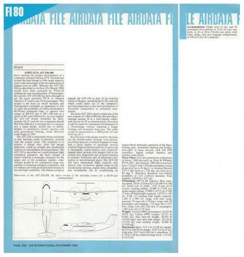 Aeritalia AIT-230-208 project - Air International - November 1980.......jpg