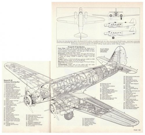 Renard R-35 trimotor airliner prototype - Air International - September 1978 3.......jpg