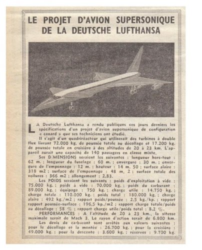 Deutsche Lufthansa AG Mach III SST concept - Les Ailes - No 1,849 - 27 Octobre 1961.......jpg