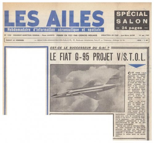 Fiat G-95 project - Les Ailes - No 1,826 - 19 Mai 1961.......jpg