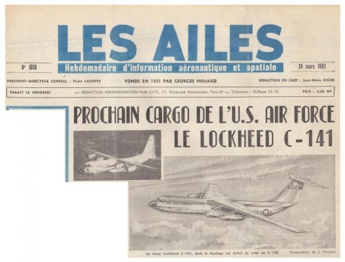 Lockheed C-141 artist's impression - Les Ailes - No. 1,818 - 24 Mars 1961.......jpg
