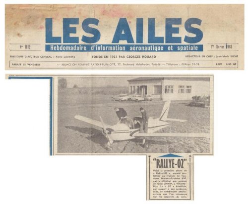 Morane-Saulnier MS.880-02 Rallye prototype - Les Ailes - No. 1,813 - 17 Février 1961 1.......jpg