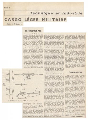 Bréguet Br.945 project - Les Ailes - No. 1,807 - 6 Janvier 1961 2.......jpg