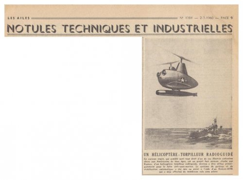 Kaman HTK drone torpedo bomber project - Les Ailes - No. 1,784 - 2 Juillet 1960.......jpg