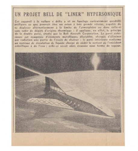 Bell hypersonic airliner project - Les Ailes - No. 1,770 - 26 Mars 1960.......jpg