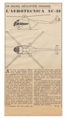 Aerotécnica AC-21 transport helicopter project - Les Ailes - No. 1.758 - 2 Janvier 1960.......jpg