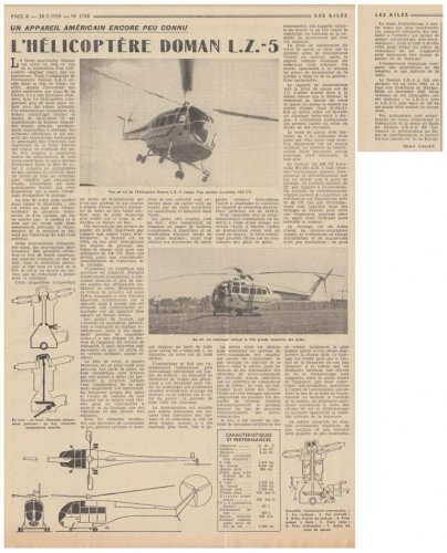 Doman LZ-5 helicopter prototype - Les Ailes - No. 1,738 - 18 Juillet 1959.......jpg