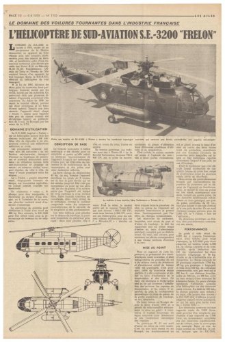 Sud Aviation SE.3200 Frelon helicopter prototypes - Les Ailes - No. 1,732 - 6 Juin 1959 1.......jpg