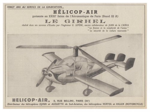 Helicop-Air L-50 Girhel autogiro advertisement - Les Ailes - No. 1,735 - 27 Juin 1959.......jpg