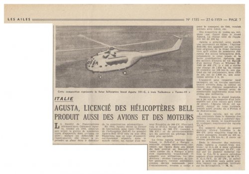 Agusta-Zappata AZ.101-G helicopter project - Les Ailes - No. 1,735 - 27 Juin 1959.......jpg