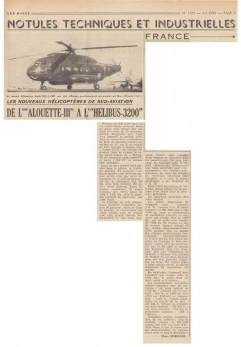 Sud Aviation SE.3200 Frelon helicopter prototype - Les Ailes - No. 1,727 - 2 May 1959.......jpg