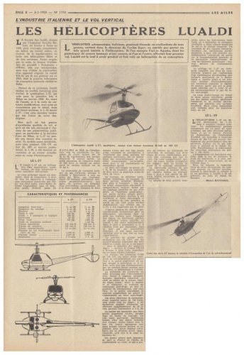 Aer Lualdi L-57 & L-59 helicopter prototypes - Les Ailes - No. 1,710 - 3 Janvier 1959.......jpg