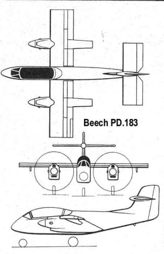 Beech PD.183 COIN.JPG